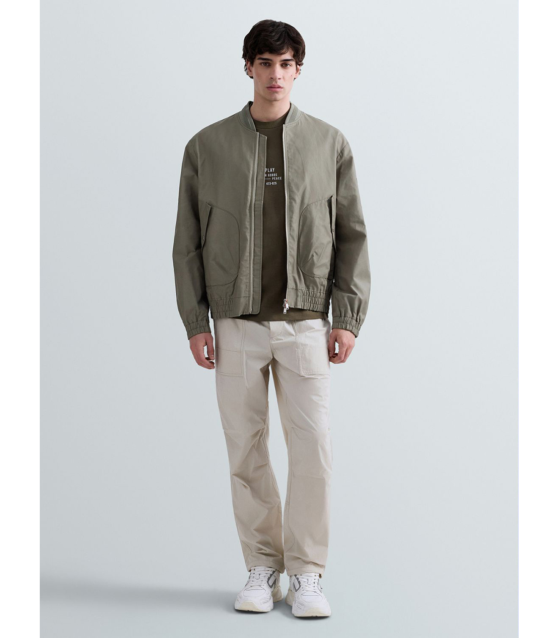 バック刺しゅうバーシティジャケット 詳細画像 ライトミリタリー 2